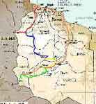 Libyen-Routen